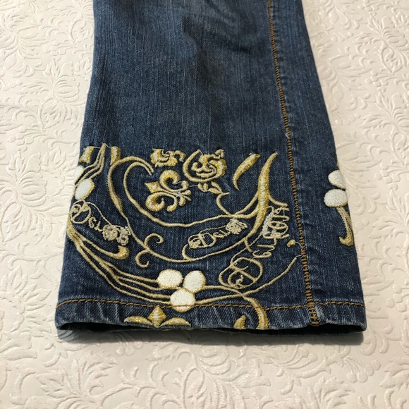 DEREON Beyonce Blue Capri Jeans Women’s Size 5/6 - Picture 3 of 7